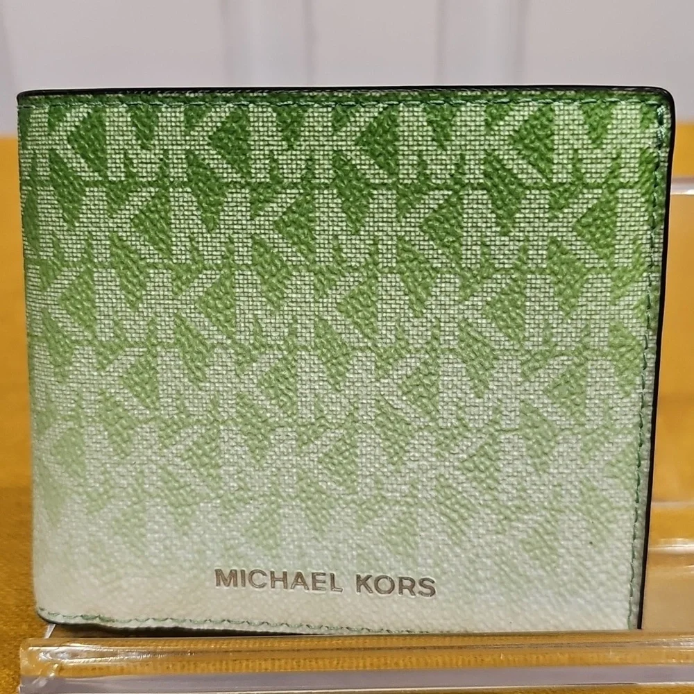 Michael Kors Men's Cooper Billfold In Jungle Green NWT